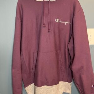Champion reverse wave, Gray and Purple Hoodie